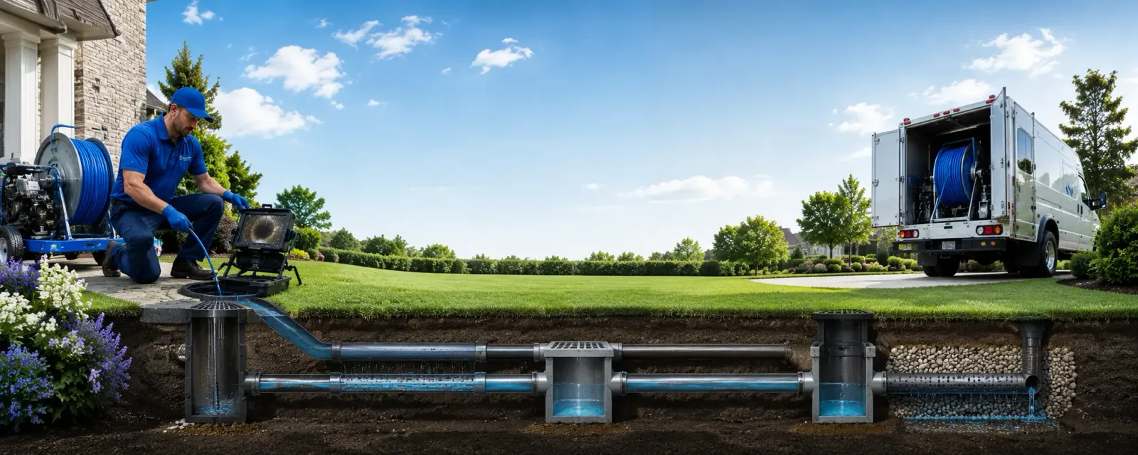 Outdoor drain cleaning information for Brant, MI