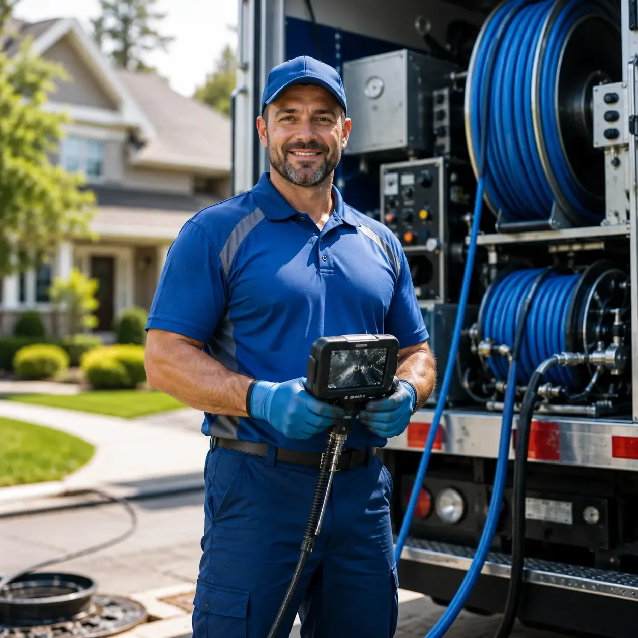 Local outdoor drain cleaning specialists in Brant, MI